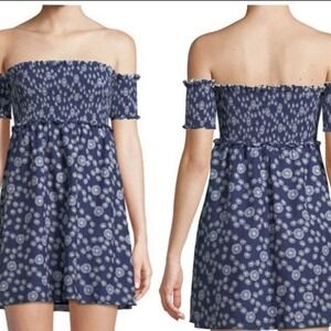 KISUII Aya Smocked Cotton Dress Size L